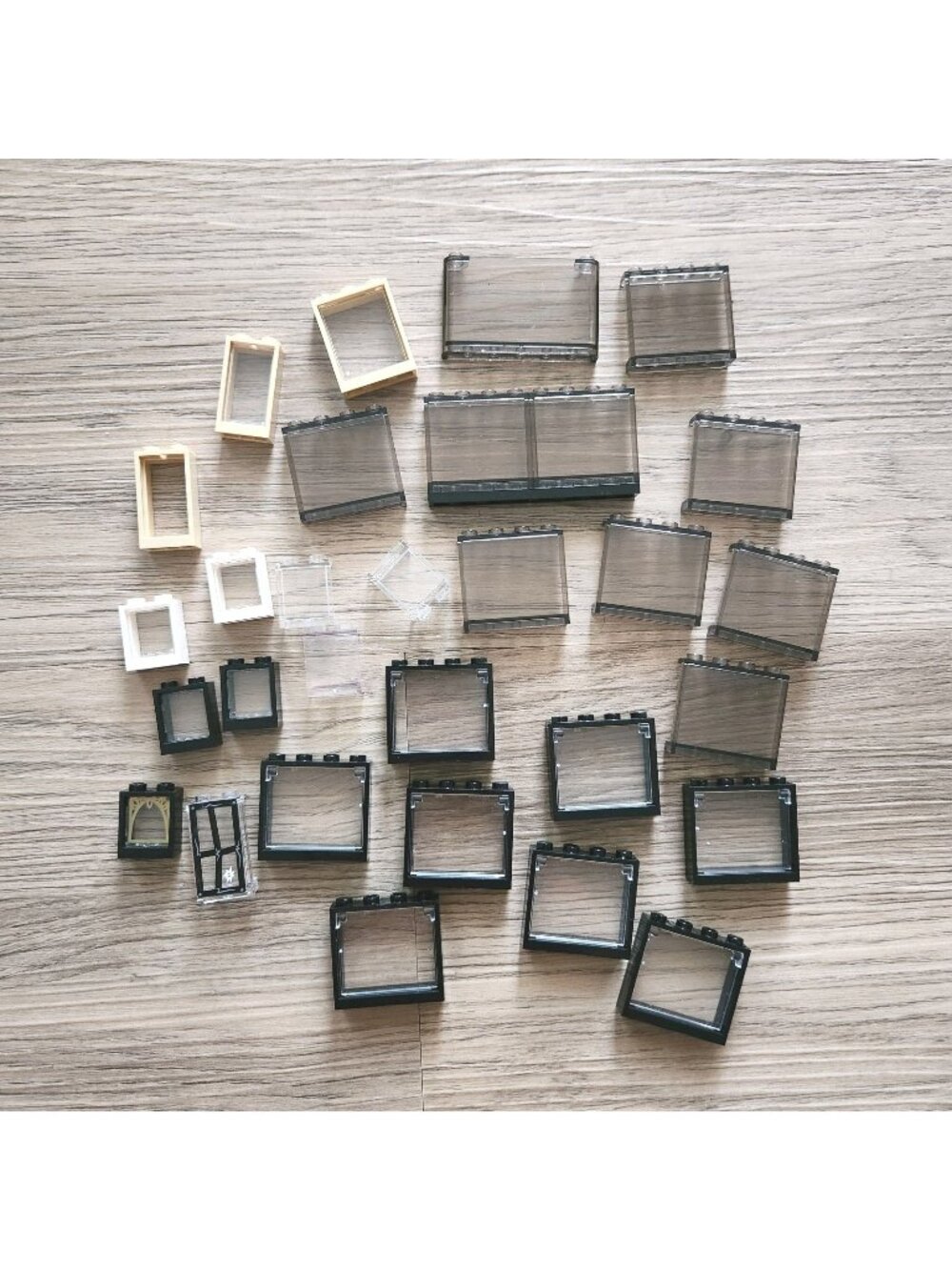 Lego Bulk Lot 29 Windows Transparent Window Panel Replacement Parts Assorted
